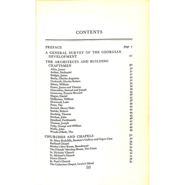1950s "The Georgian Buildings of Bristol" 1952 Ison, Walter For Sale - Image 5 of 12
