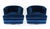 Harvey Probber Mid-Century Modern Luxurious Blue Velvet Swivel Lounge Chairs - A Pair For Sale - Image 4 of 7