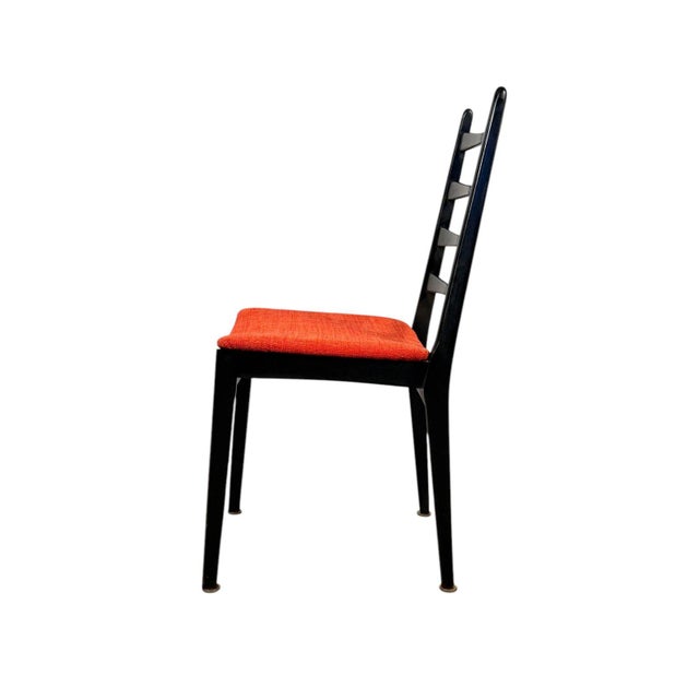 Wood Mid 20th Century Set of 4 Italian Mid-Century Modern Ladder-Back Dining Chairs For Sale - Image 7 of 12