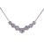 This is part of Chairish’s Fine Jewelry assortment. Estate diamond 14KW stationary pendant necklace. This estate diamond...