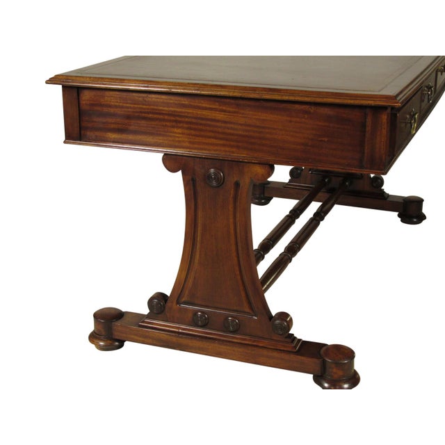 Mid 20th Century Regency Style Writing Table For Sale In Boston - Image 6 of 12