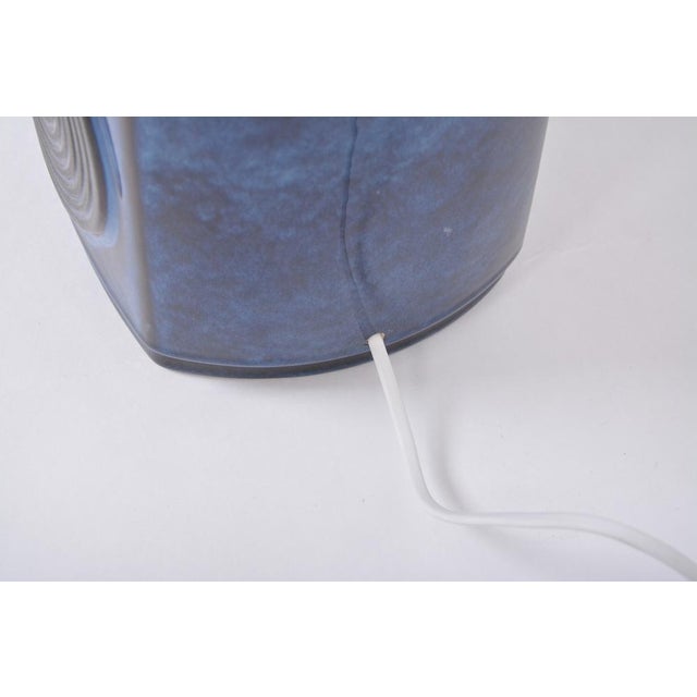 Mid-Century Blue Model 3461 Table Lamps by Einar Johansen for Soholm, 1960s, Set of 2 For Sale - Image 9 of 16