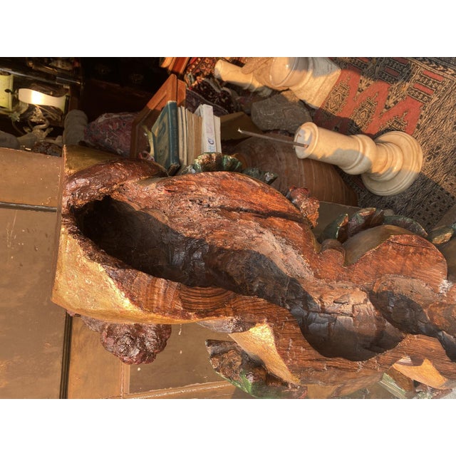 Antique Gilded Wooden Column, 1800s For Sale - Image 12 of 18