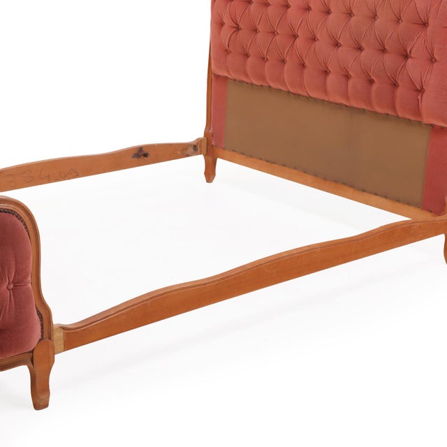1940s Full Size French Corbeille Style Bed, C. 1945 For Sale - Image 5 of 9