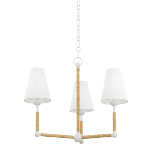 Mitzi Mariana 3-Light Chandelier, Textured White
