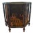 Vintage Metal Chinoiserie Waste Paper Basket For Sale