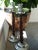 Late 20th Century Vintage Mexican Wood & Aluminum Tall Candlestick Holders For Sale - Image 5 of 9