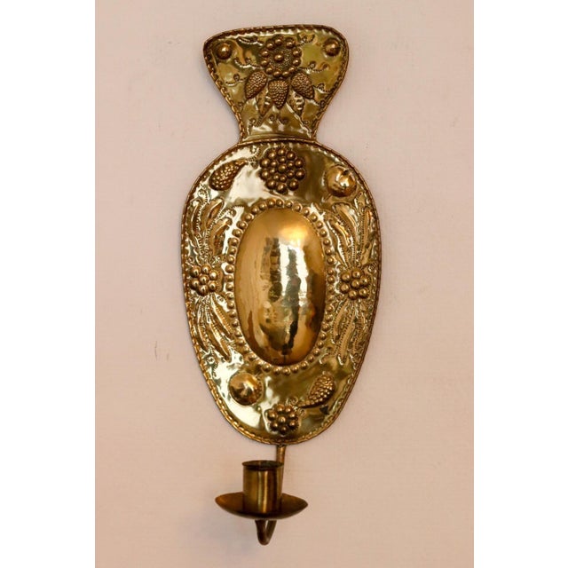 Mid-Century Modern Swedish Sconces in Brass, Set of 2 For Sale - Image 9 of 12
