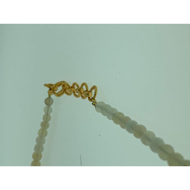 Natural Opal Faceted Bead Single Strand Necklace on Clearance Silver Clasp For Sale - Image 13 of 18