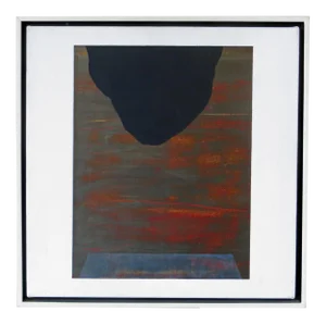 1980s Betsy Kaufman Abstract Landscape Painting, Framed