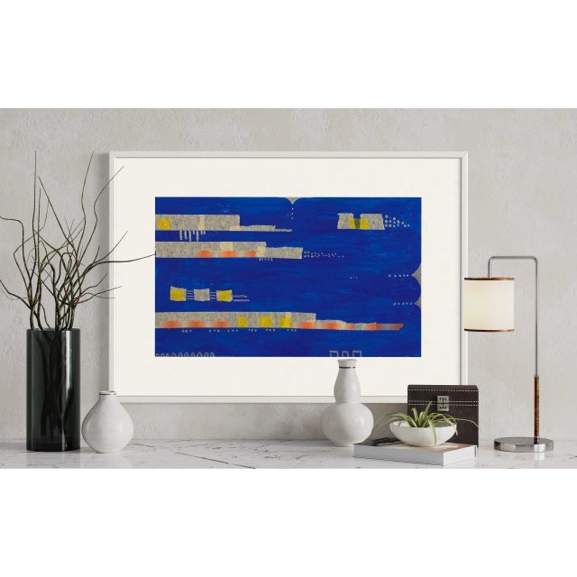 Mixed Media on archival arches paper. Acrylic, marker, paint pens, and tape. Sold Unframed