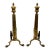 Antique Bradley & Hubbard Federal Style Brass Ball & Claw Foot Andirons - A Pair For Sale