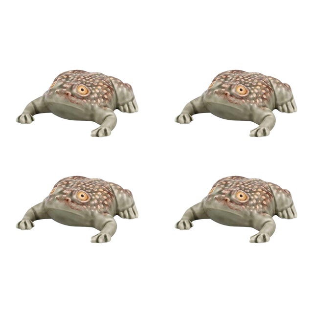Bordallo Pinheiro Frogs and Toads Large Toads, Set of 4 For Sale