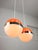 Space Age Italian Orange Pendant Lamps, Set of 2 For Sale - Image 11 of 18