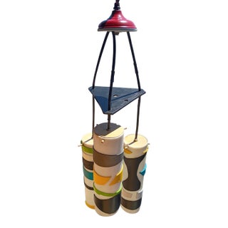 Custom Designed 3 Level Abstract Pendant Ceiling Combonation For Sale