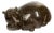 Hand-Carved Soapstone Hippo Sculpture from Zimbabwe, 12" For Sale