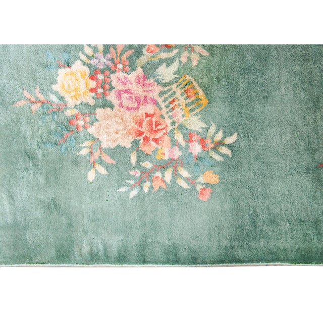 Mint Early 20th Century Chinese Art Deco Rug For Sale - Image 8 of 14