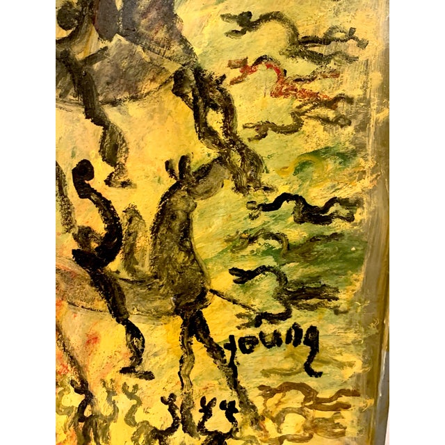 Freedom Warriors on Horseback' by Purvis Young For Sale - Image 17 of 18