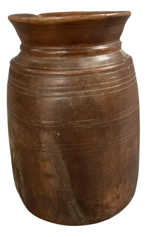 Wood Himachal Pot, 1950s