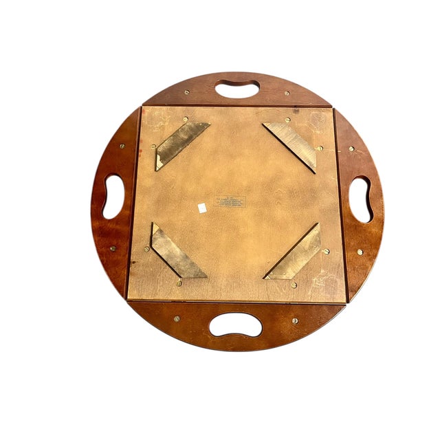 Pair Vintage Bombay Company Georgian Style Mahogany Butler’s Tray Tables For Sale - Image 17 of 18