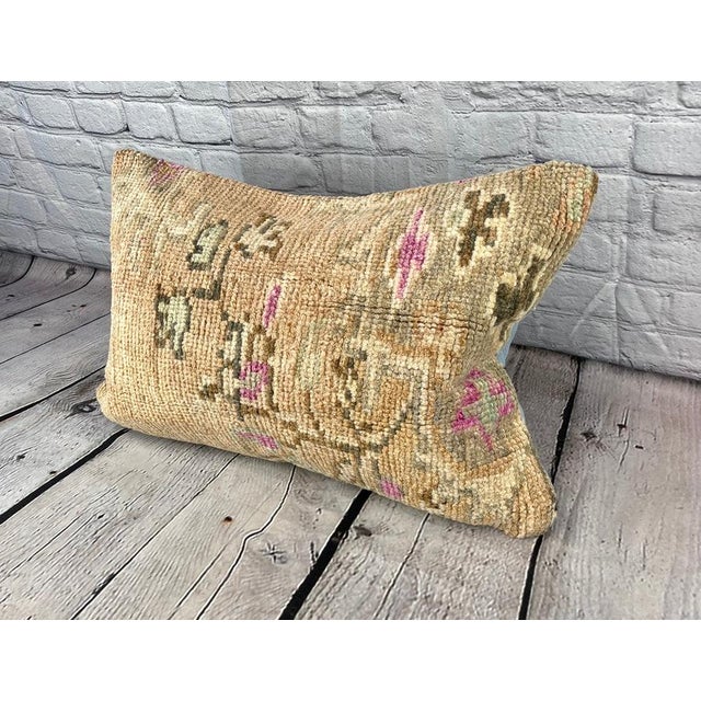 Vintage Pillow Case Turkish Rug Pillow Decorative Rug Pillow Dry cleaning only. PILLOW INSERT IS NOT INCLUDED