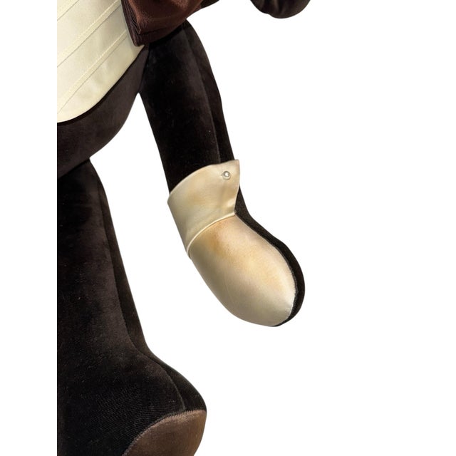 1980s 1985 Vintage Velvet Teddy Bear For Sale - Image 5 of 12