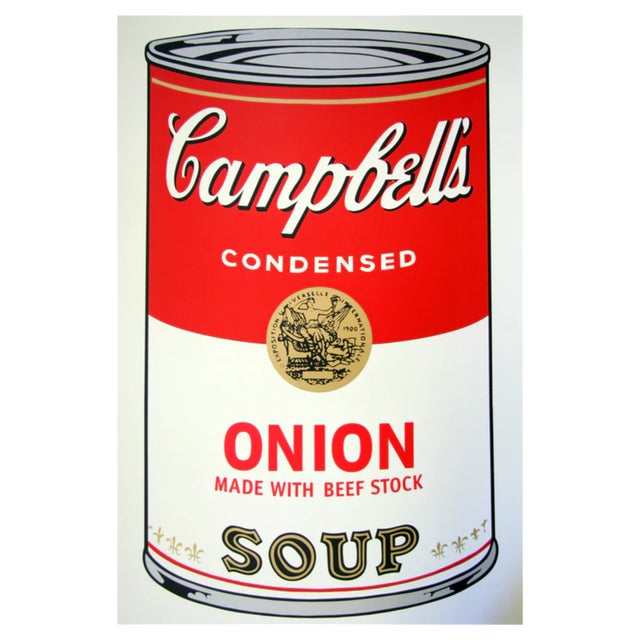 Sunday B. Morning after Andy Warhol, Campbell's Onion Soup, Silkscreen Print For Sale