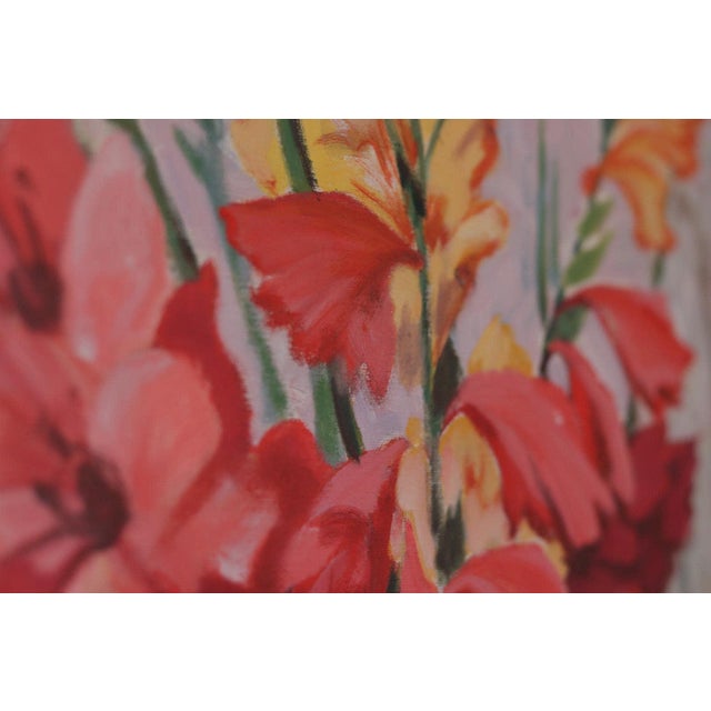 Gunnar Larsson, Flowers, 1950s, Oil on Canvas, Framed For Sale - Image 5 of 15