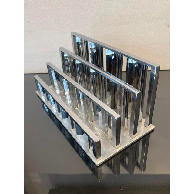 Modernist Chrome-Plated Metal Desk Set by Jacques Adnet, 1930, Set of 3 For Sale - Image 18 of 18
