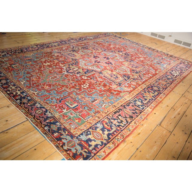 Vintage Heriz Carpet - 7'10" X 11' For Sale - Image 9 of 11