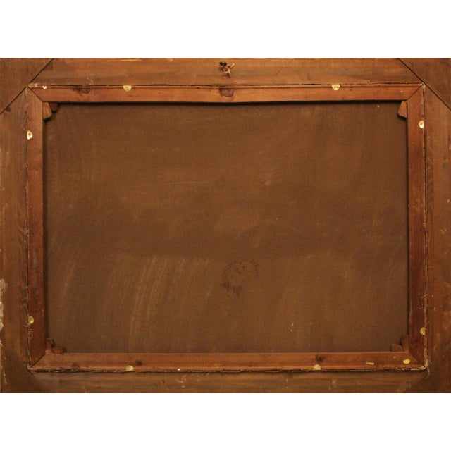 Johann Jungblut, Winter Moonlit Landscape with Figures, 19th Century, Oil on Canvas, Framed For Sale - Image 6 of 7