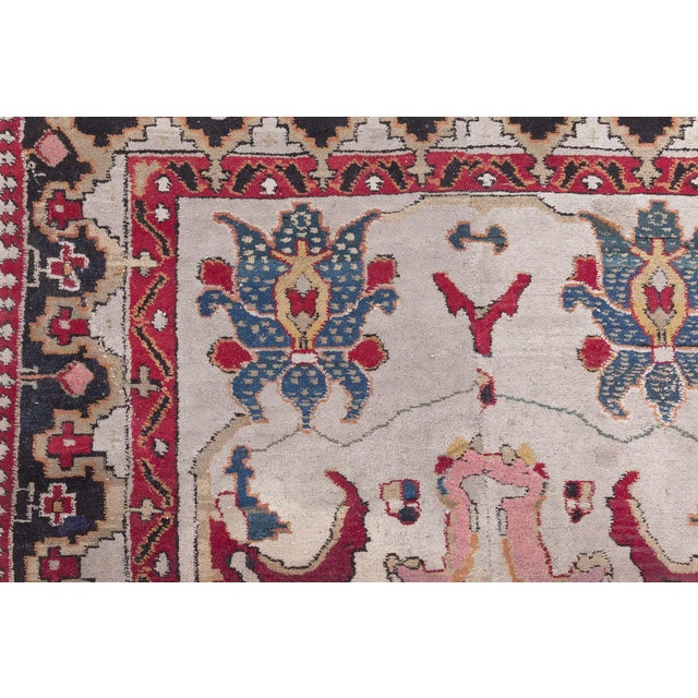 Doris Leslie Blau Antique Agra Beige Runner - c. 1900 (Size Adjusted) (Fragment) For Sale - Image 4 of 10