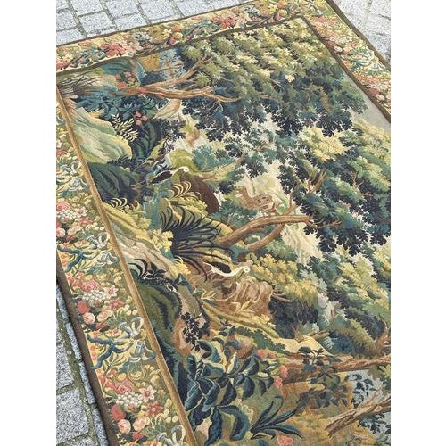 Mid-Century French Aubusson Style Jacquard Halluin Tapestry, 1960s For Sale - Image 14 of 18
