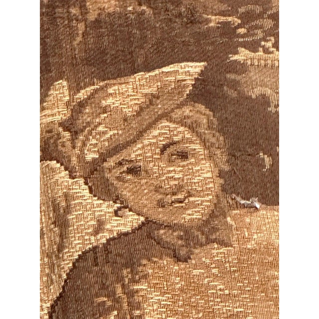 Antique French Jacquard Tapestry Panel in the style of Aubusson, 1920s For Sale - Image 10 of 18