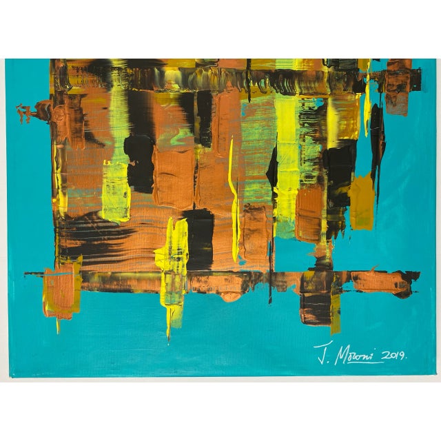 2010s Modern Abstract Painting on Canvas, Signed, 21st Century, France For Sale - Image 5 of 8