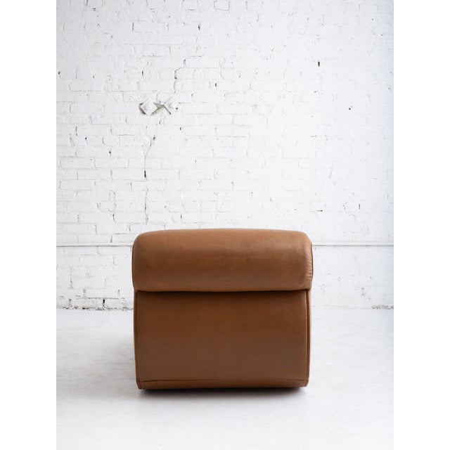 Afra & Tobia Scarpa Space Age Italian Leather Lounge Chair For Sale - Image 4 of 12