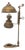 Vintage Brass Adjustable Electrified Oil Lamp For Sale