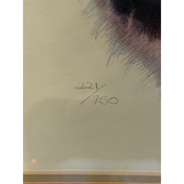 1975 Jacquie Marie Vaux "Giraffe" Signed Limited Edition Lithograph, Framed For Sale - Image 4 of 11