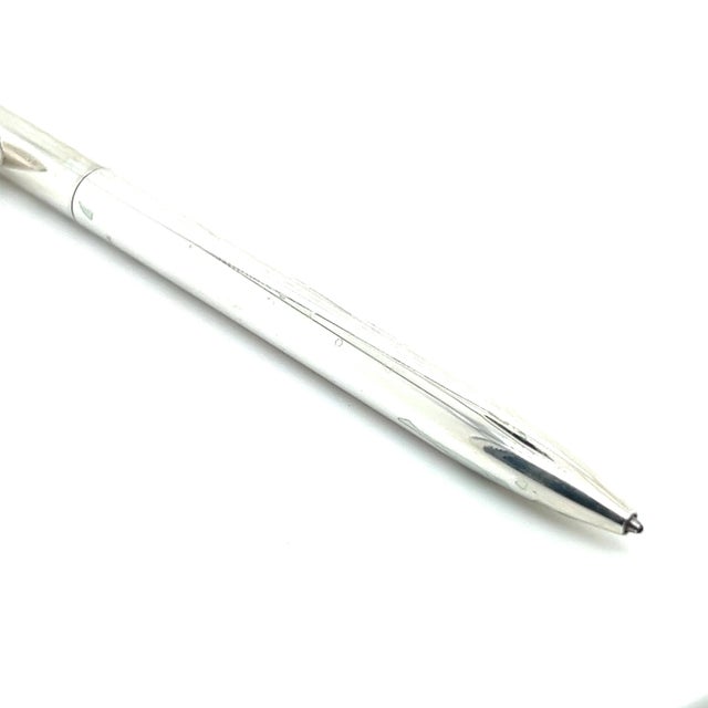 1990s Tiffany & Co Estate Ballpoint Pen 5" Silver For Sale In New York - Image 6 of 6