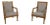 Pair of Neoclassical Gilt Gold Dolphin Open Armchairs For Sale