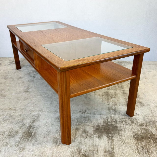 Coffee Table with Glass Top from G-Plan, 1960s For Sale - Image 4 of 8