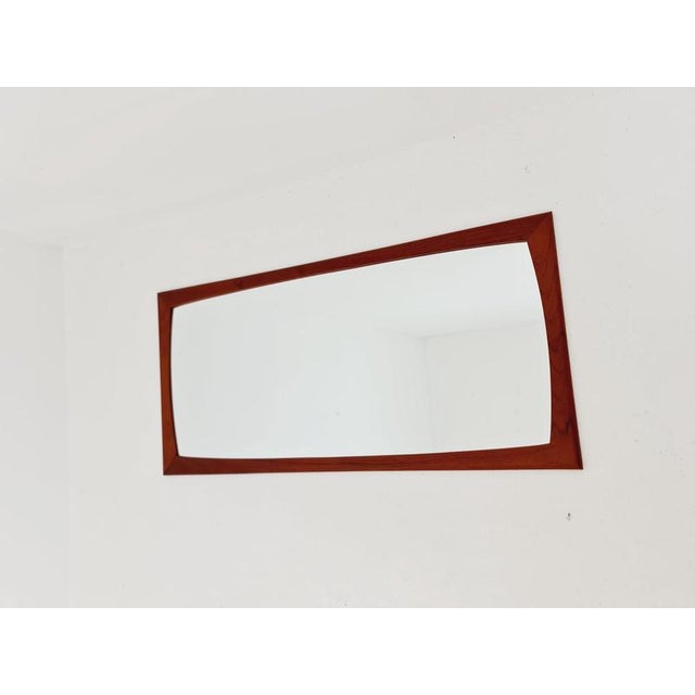 Large Mid-Century Modern Danish Wall-Mounted Mirror, 1960s For Sale - Image 10 of 15