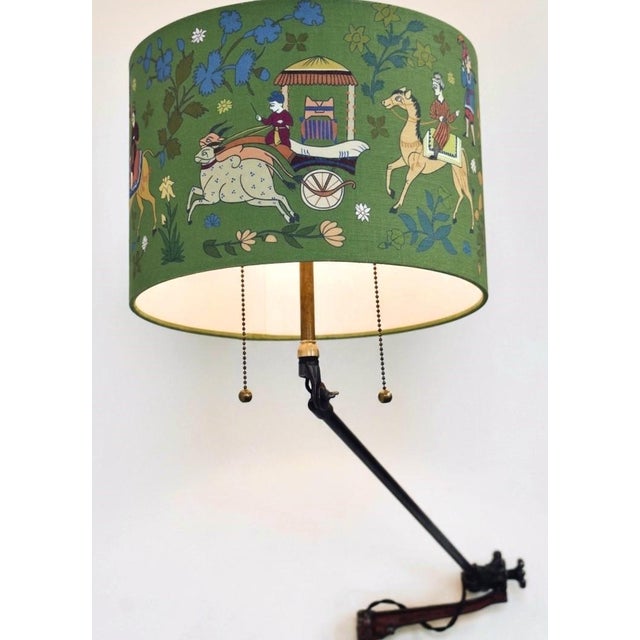 Green Scandinavian O.C.White Wall Lamp With Green Shade For Sale - Image 8 of 11