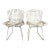 Pair Mid Century Modern Attributed Knoll Bertoia Chairs For Sale