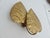 Metal Gold Leaf Wall Sconce in Gold-Tone Metal, 1970s For Sale - Image 7 of 10