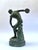 Verdigris Classical Bronze ‘Discobolus’ Statue – Grand Tour, Greek Master Myron - 17"h For Sale - Image 8 of 9