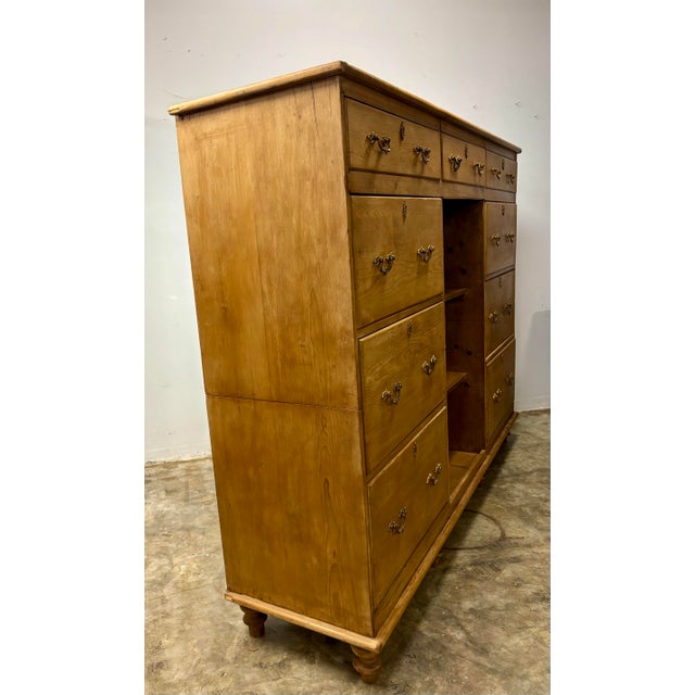 English 19th Century English Pine Vestry Fitting Chest of Drawers For Sale - Image 3 of 7