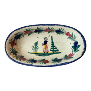 Vintage Figas Hand Painted Serving Bowl, Made in Spain