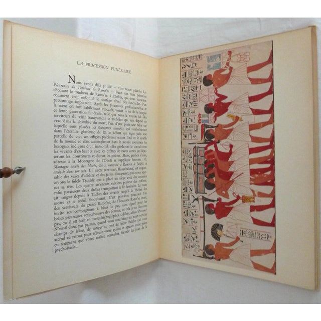 1950s Decorative and Illustrated Book, Nina Davies Et Al.'s Art Et Archeologie - La Peinture Egyptienne Ancienne, Cinquieme Album For Sale In San Francisco - Image 6 of 13