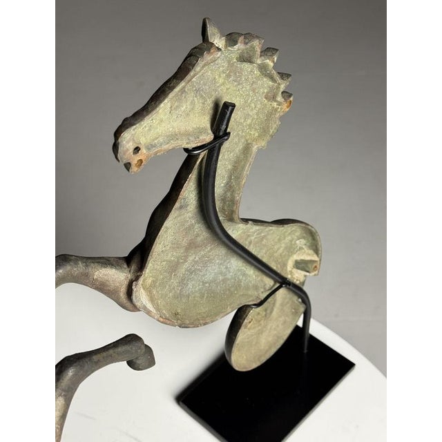 Gray Bronze Seahorses on Stands, 1960, Set of 2 For Sale - Image 8 of 18